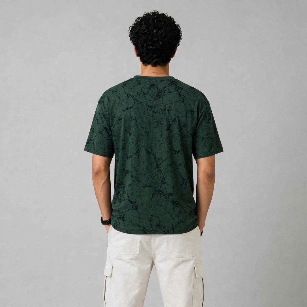 New York DropShoulder T-Shirt – Midnight Green - Image 2