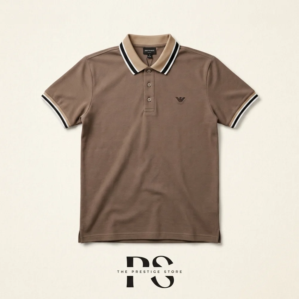 Premium Polo T-Shirt – Beige