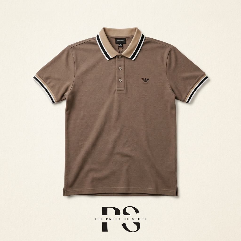 Premium Polo T-Shirt – Beige