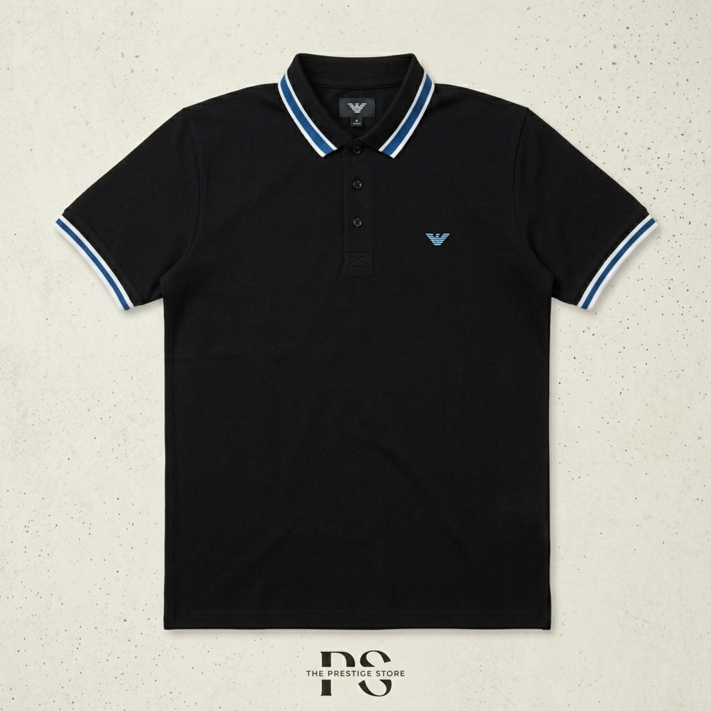 Premium Polo T-Shirt – Black