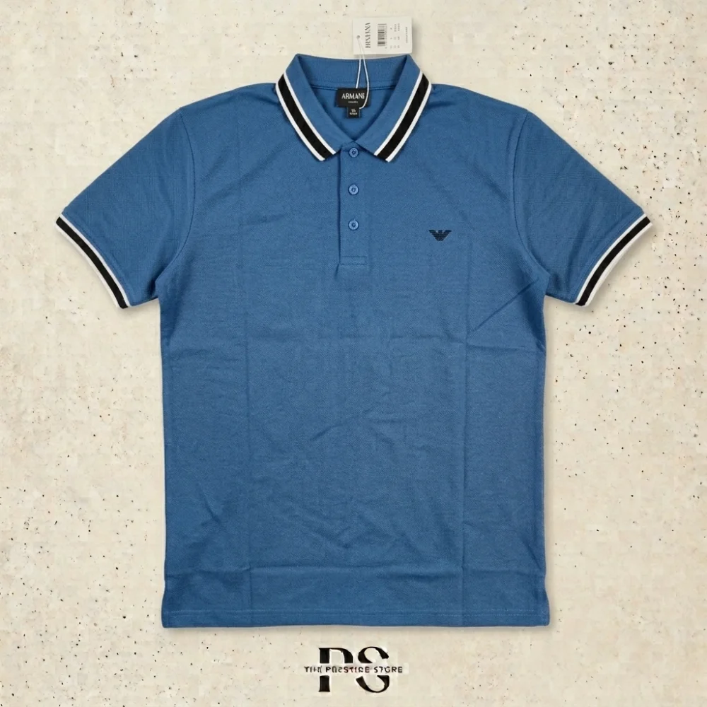Premium Polo T-Shirt – Blue