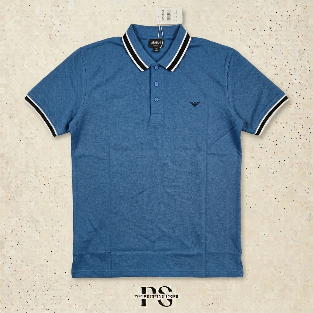 Premium Polo T-Shirt – Blue