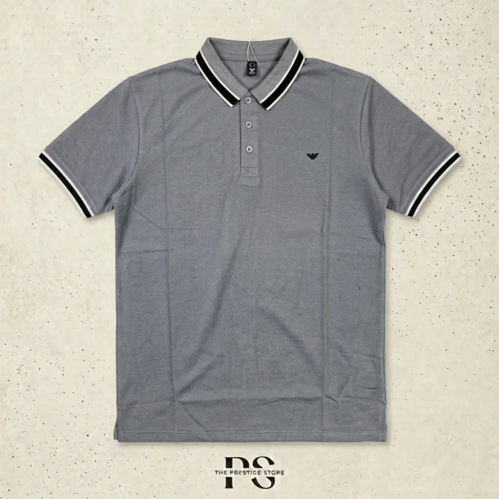 Premium Polo T-Shirt – Grey