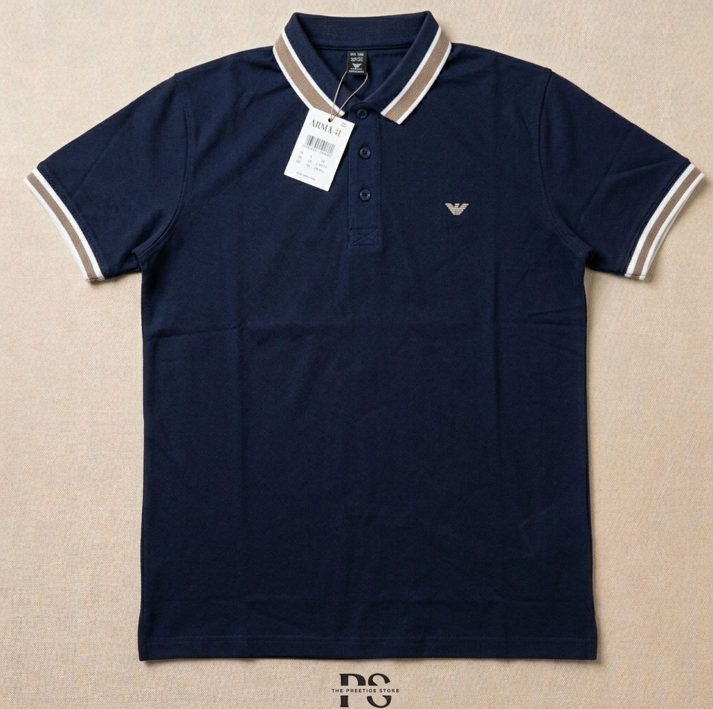 Premium Polo T-Shirt – Navy Blue