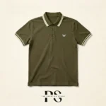 Premium Polo T-Shirt – Olive Green