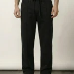 Pintex Jogger Pants - Black