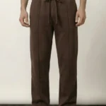 Pintex Jogger Pants - Choclate Brown