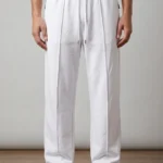 Pintex Jogger Pants - White