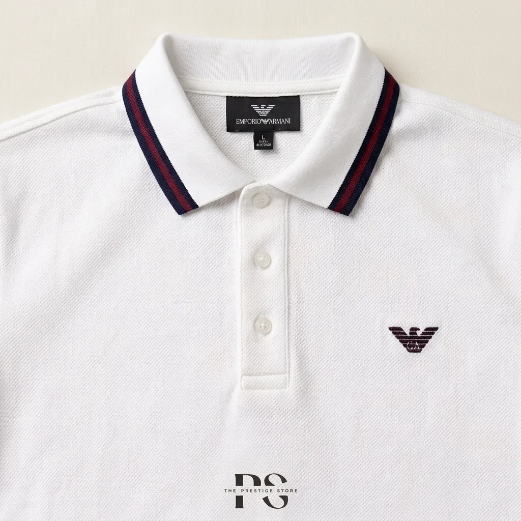 Premium Polo T-Shirt – White - Image 4