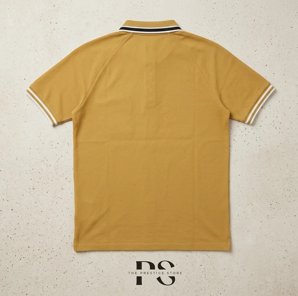 Premium Polo T-Shirt – Yellow - Image 2