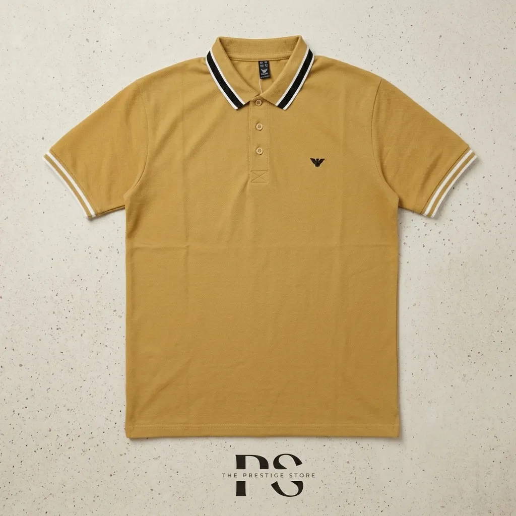 Premium Polo T-Shirt – Yellow