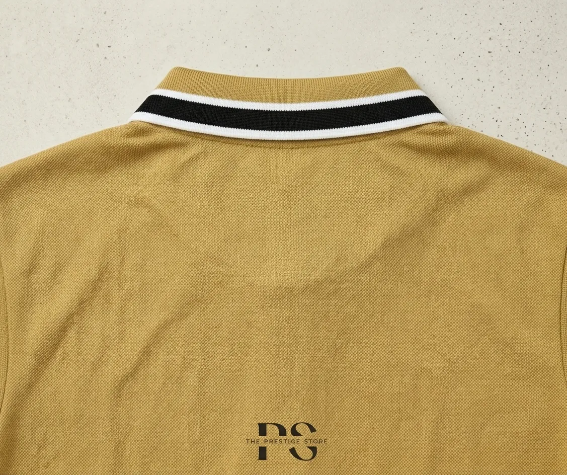 Premium Polo T-Shirt – Yellow - Image 3