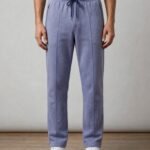 Pintex Jogger Pants - Lavender Blue
